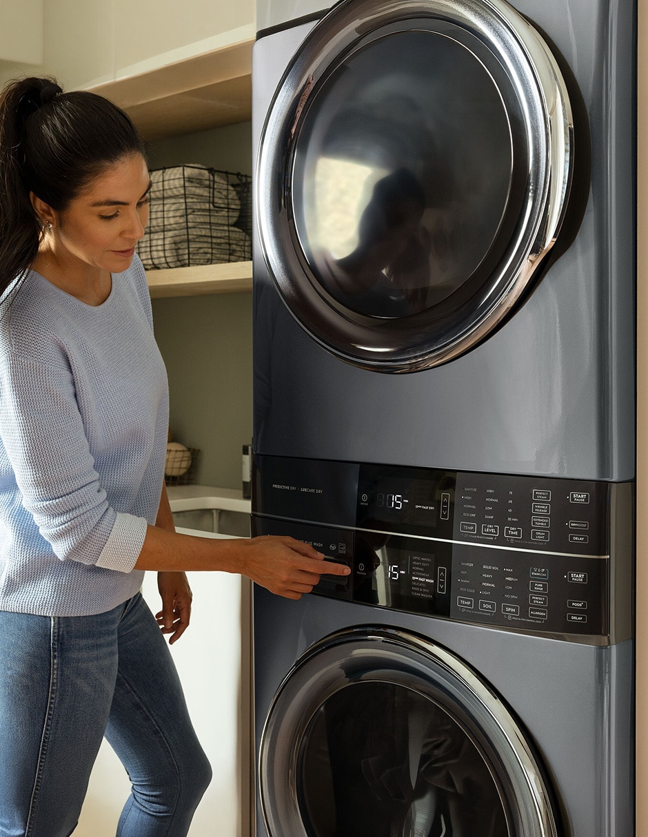 Combo Lavadora + Secadora Electrolux gas natural/lp 21 kg ELTG7600AT