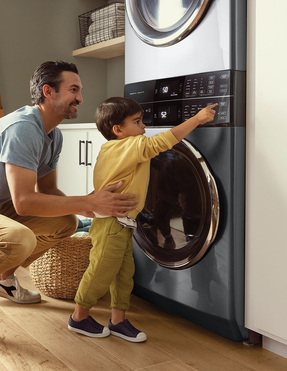 Combo Lavadora + Secadora Electrolux gas natural/lp 21 kg ELTG7600AT