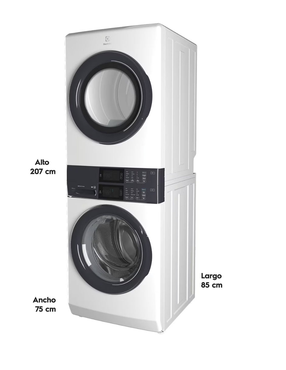 Combo lavadora + secadora Electrolux gas LP 21 kg ELTE7300AW