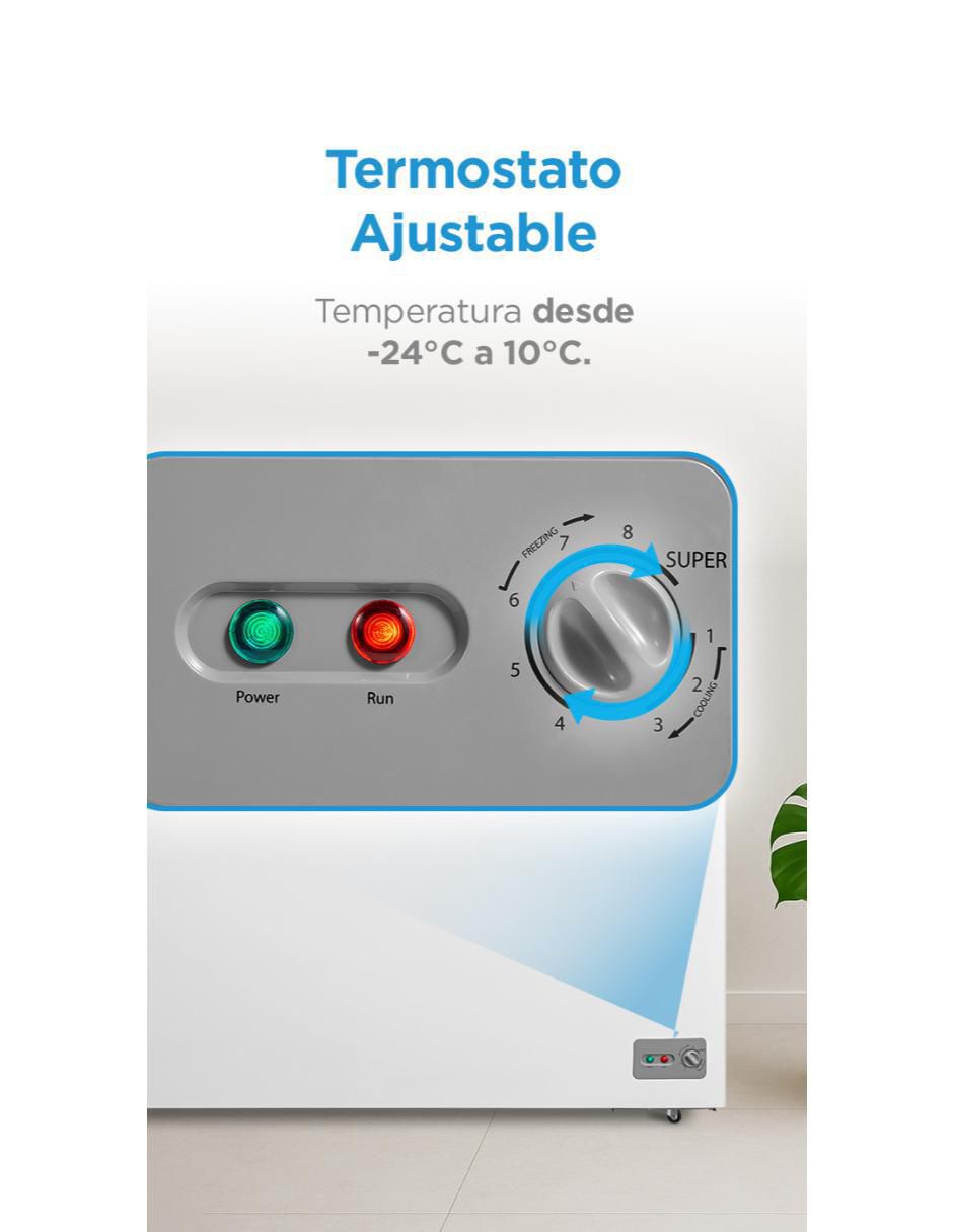 Congelador Midea MDRC564FZM01 deshielo manual con drenaje 15 pies cúbicos
