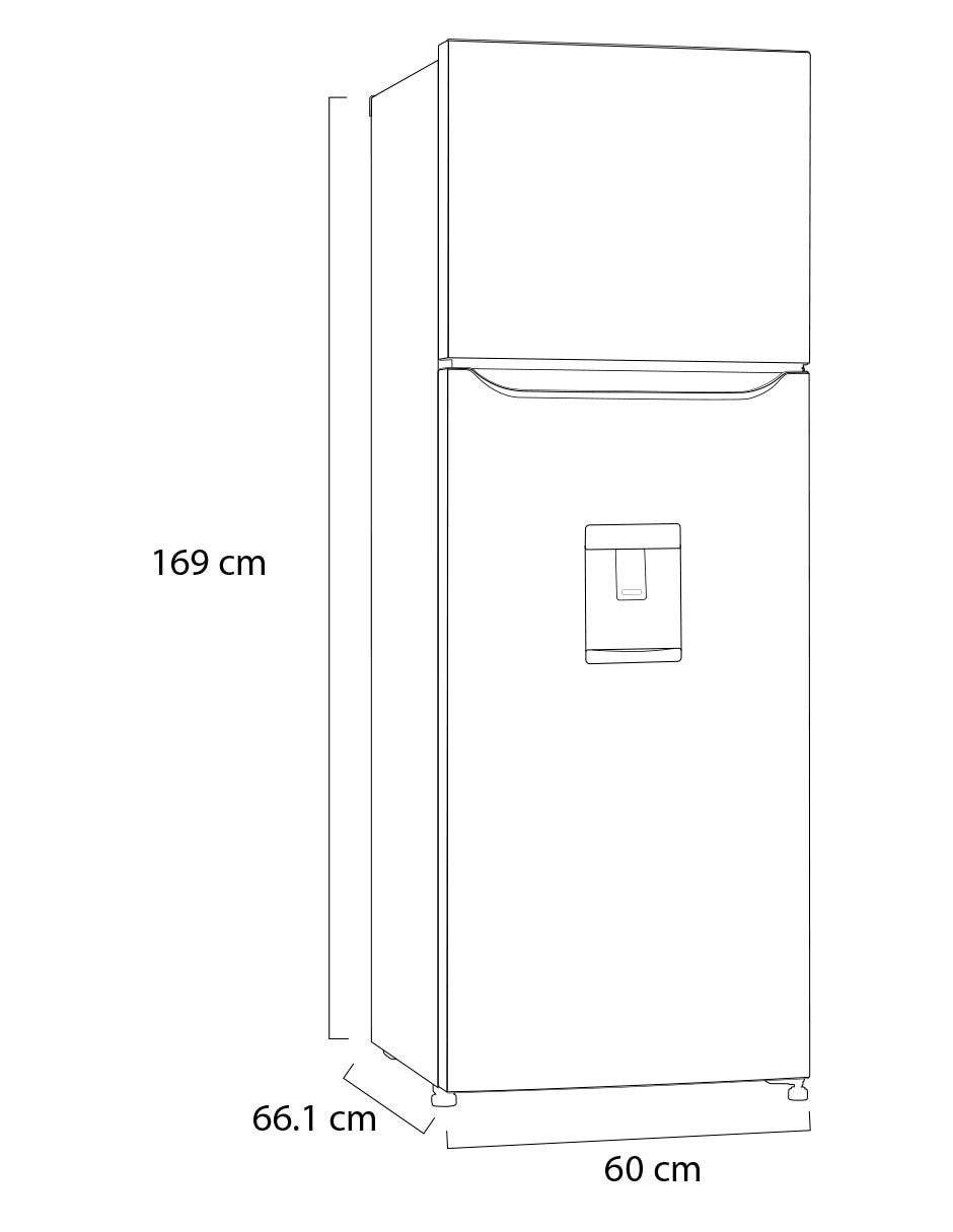 Refrigerador top mount LG 11 pies cúbicos no frost inverter GT35WP