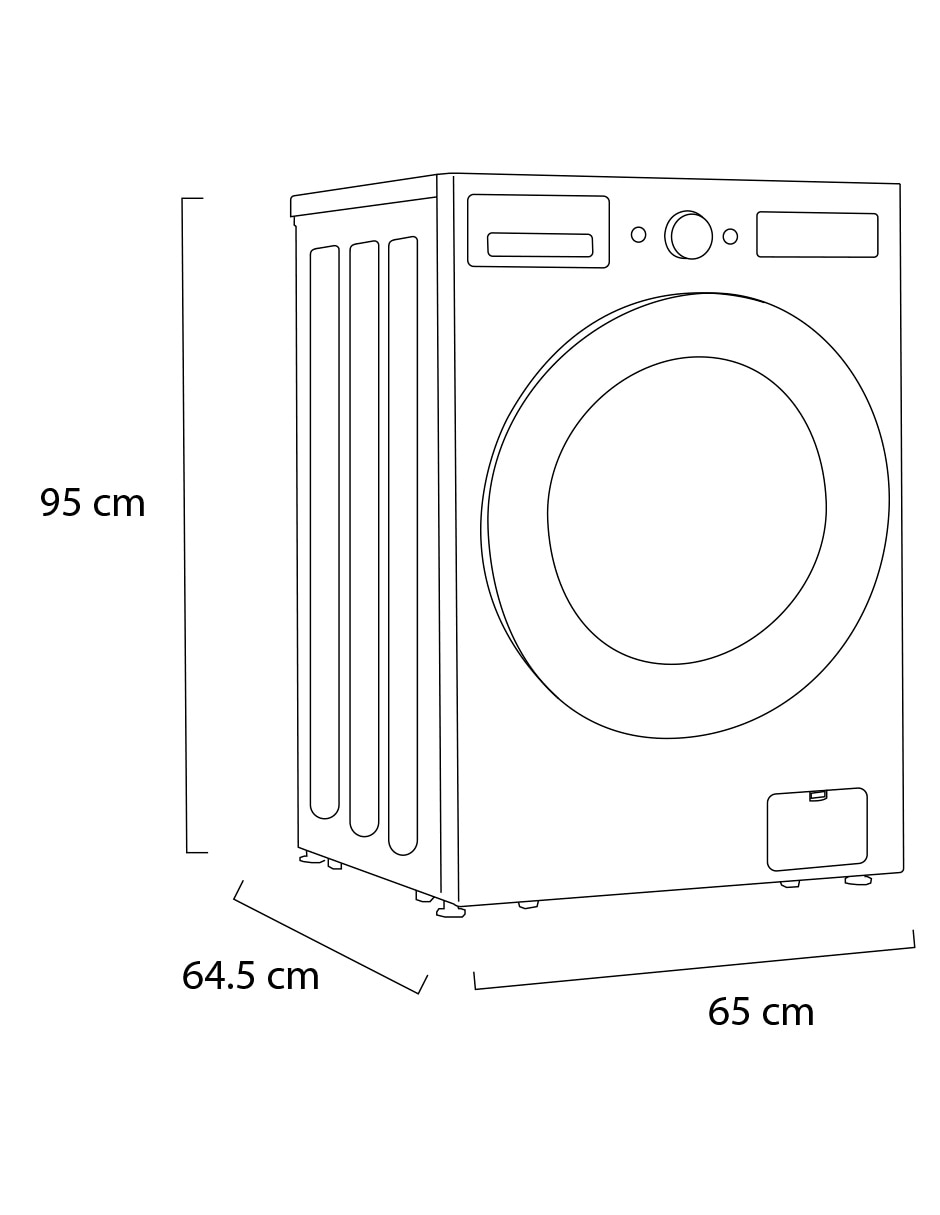 Lavasecadora eléctrico 16 kg 8 kg wd16egnts6p 12