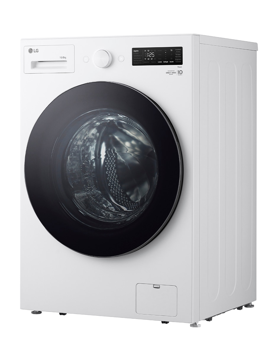 Lavasecadora LG eléctrica 16 kg 8 kg Wd16ewnts6p