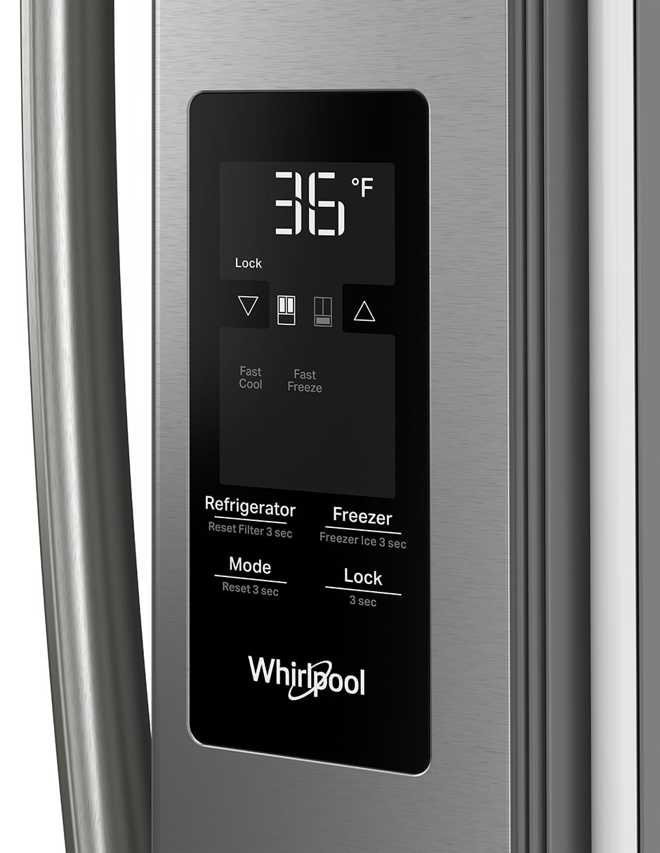 Refrigerador French Door Whirlpool 31 pies cúbicos inverter y fábrica de hielo WRFF3136SZ