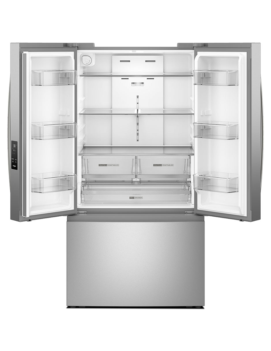 Refrigerador French Door Whirlpool 31 pies cúbicos inverter y fábrica de hielo WRFF3136SZ