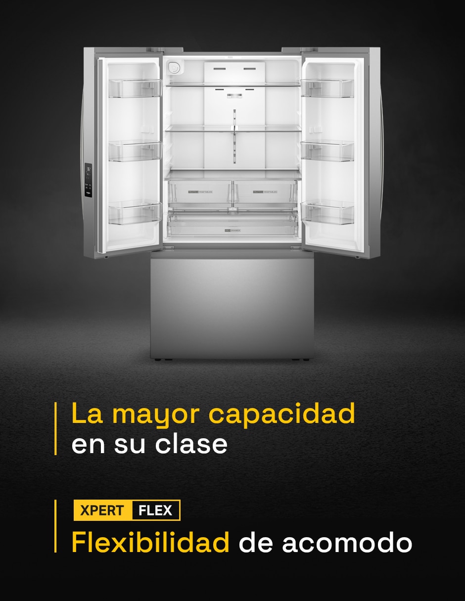 Refrigerador French Door Whirlpool 31 pies cúbicos inverter y fábrica de hielo WRFF3136SZ