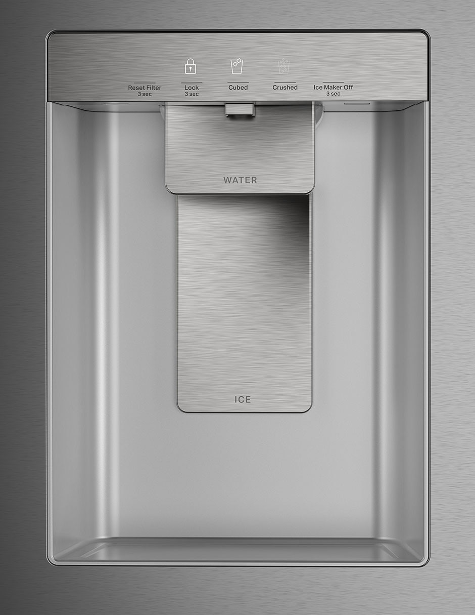 Refrigerador french door Whirlpool 30 pies cúbicos tecnología inverter y fábrica de hielos WRFF3536SZ