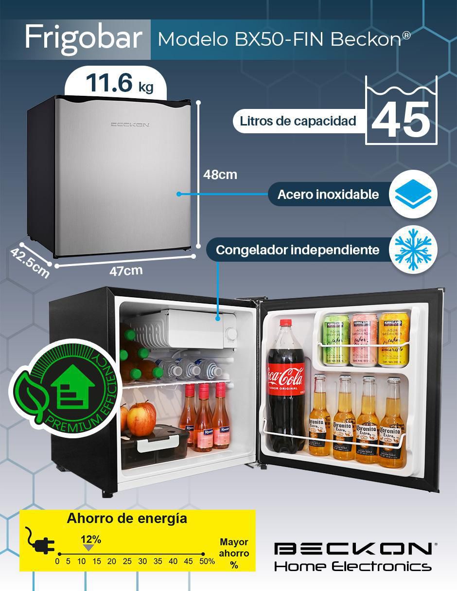 Frigobar 1.6 pies cúbicos 8
