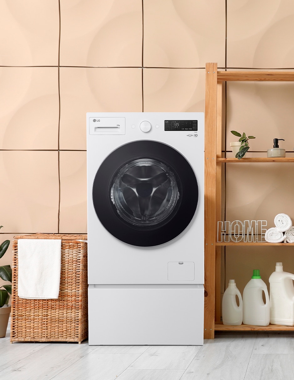 Lavadora Lg 20 kg automática carga frontal wm20ewnts6p.wdp5ew