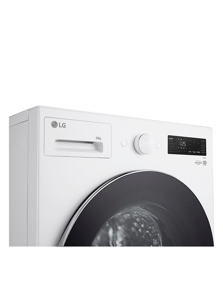 Lavadora Lg 20 kg automática carga frontal wm20ewnts6p.wdp5ew