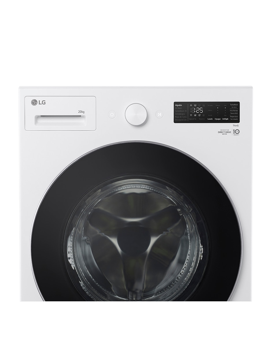Lavadora Lg 20 kg automática carga frontal wm20ewnts6p.wdp5ew