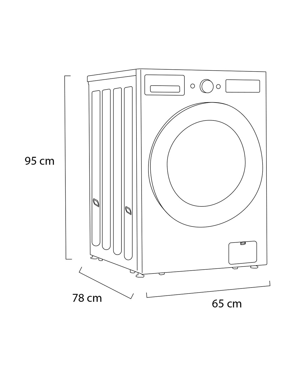Lavasecadora LG 20 kg 10 kg WD20EGNTS6P