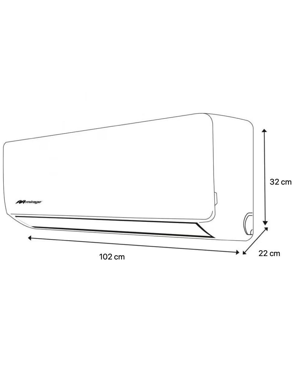 Aire acondicionado mini split SETCHF261T 220 V 4