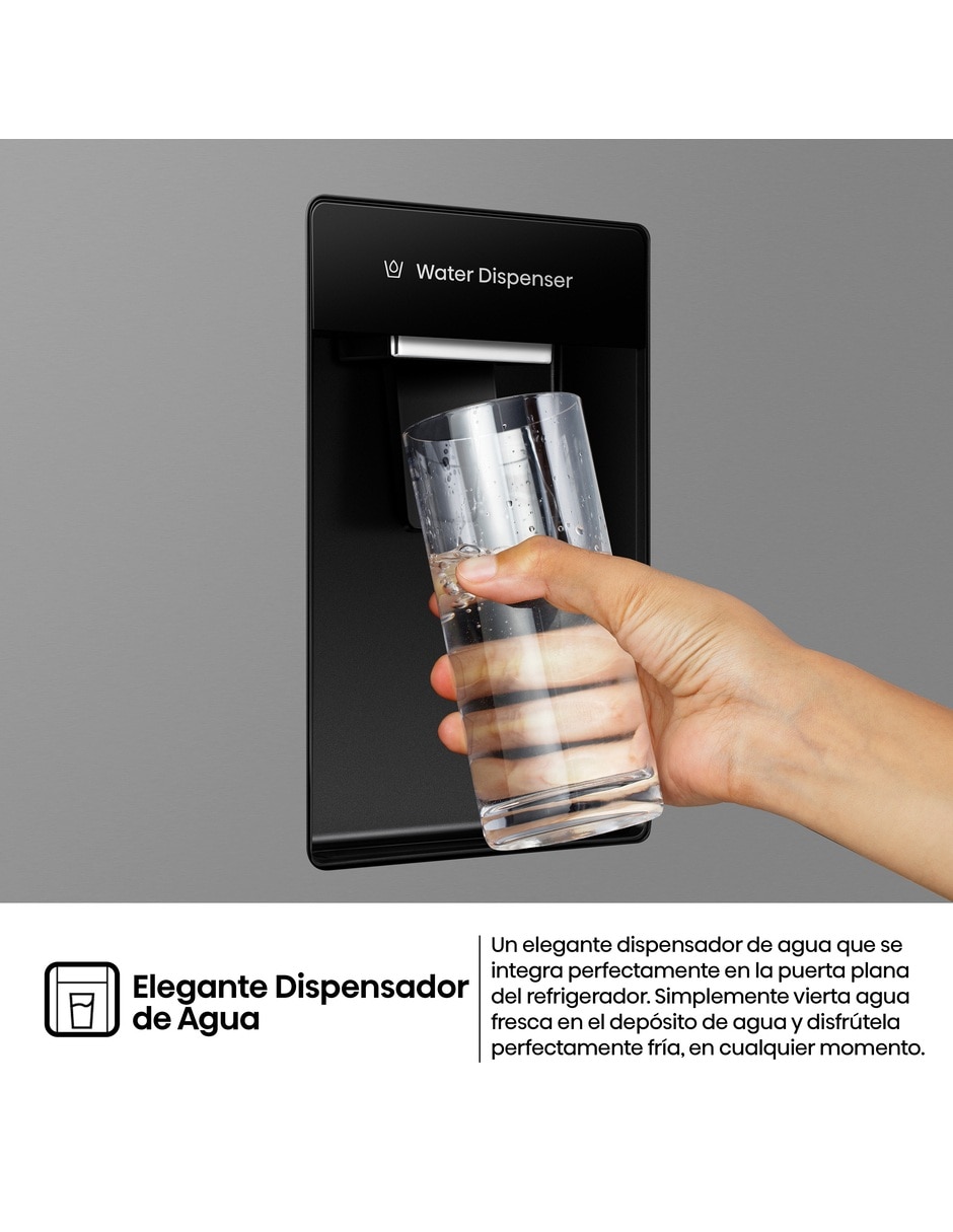 Refrigerador dúplex Hisense 20 pies cúbicos inverter y no frost y fábrica de hielo RS20N6WCX