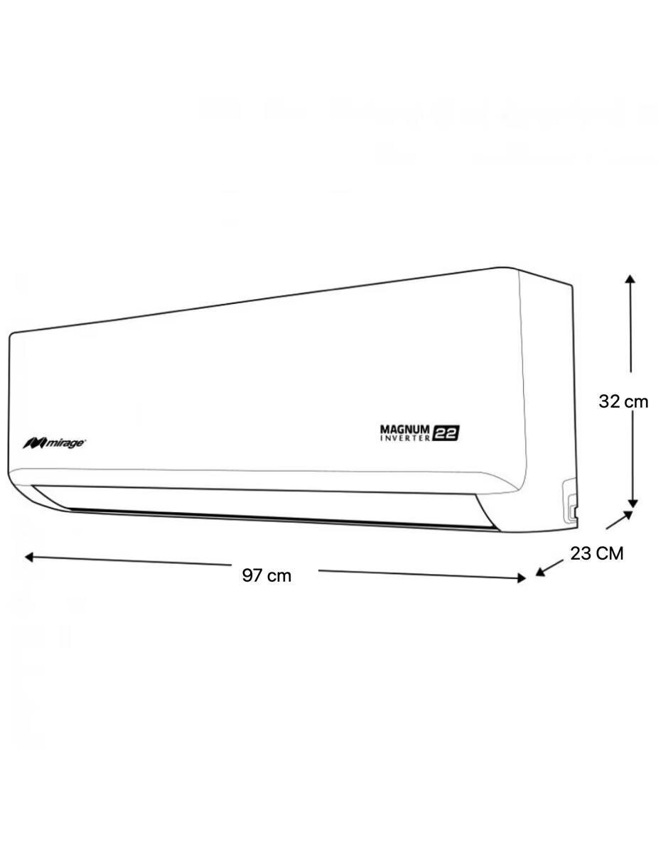 Aire acondicionado mini split inverter Mirage Serie Freshin SETCMF181V 220 V