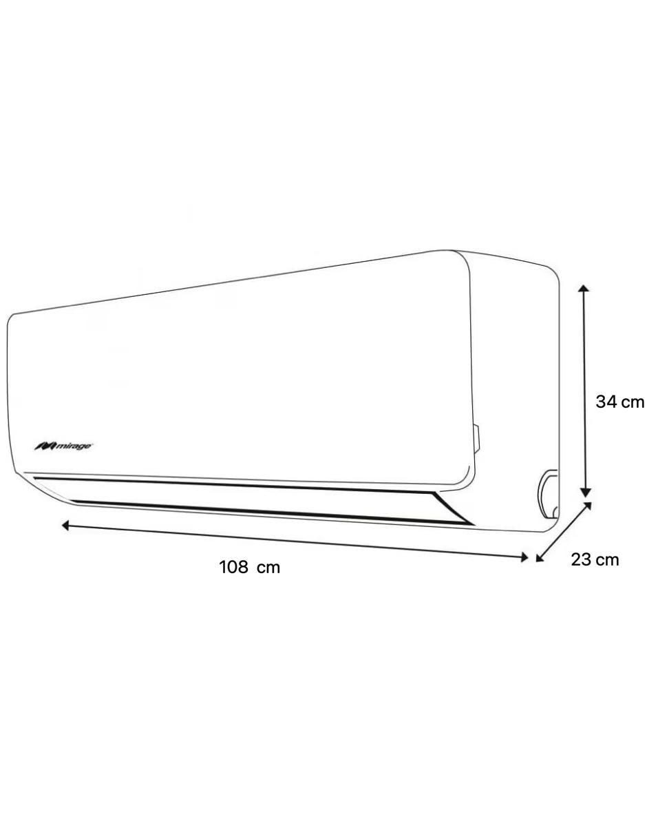 Aire acondicionado mini split Frío y calor 24000 BTU SETCHC261T 220 V 4