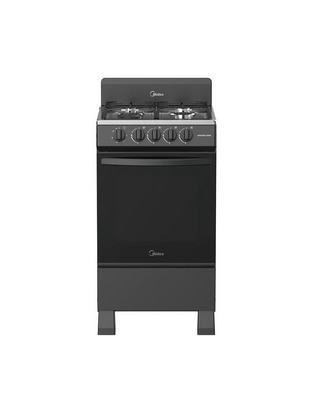 Estufa de piso a gas lp Midea Mastercook 49.3 cm MGS20FS1BIABB de 4 quemadores