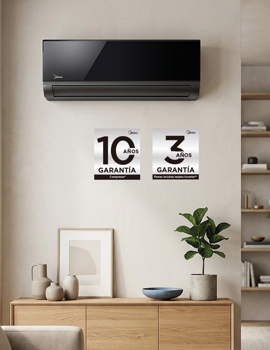 Aire acondicionado mini split inverter Midea frío y calor 12000 BTU MAS12H1AGM32 115 V