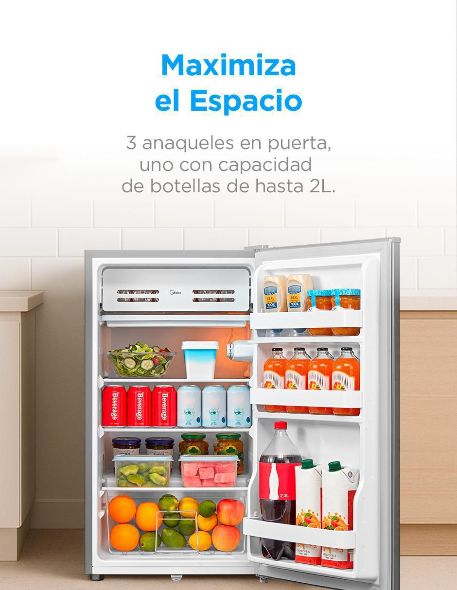 Frigobar midea mdrd142fgm50 3 pies "cúbicos"