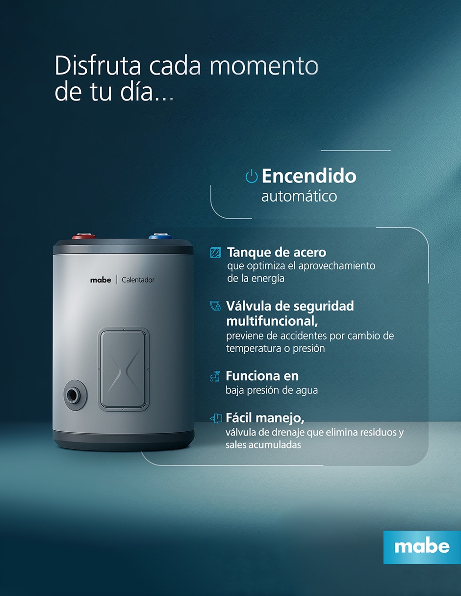 Calentador de depósito CDM40MPESD 40 L eléctrico 7