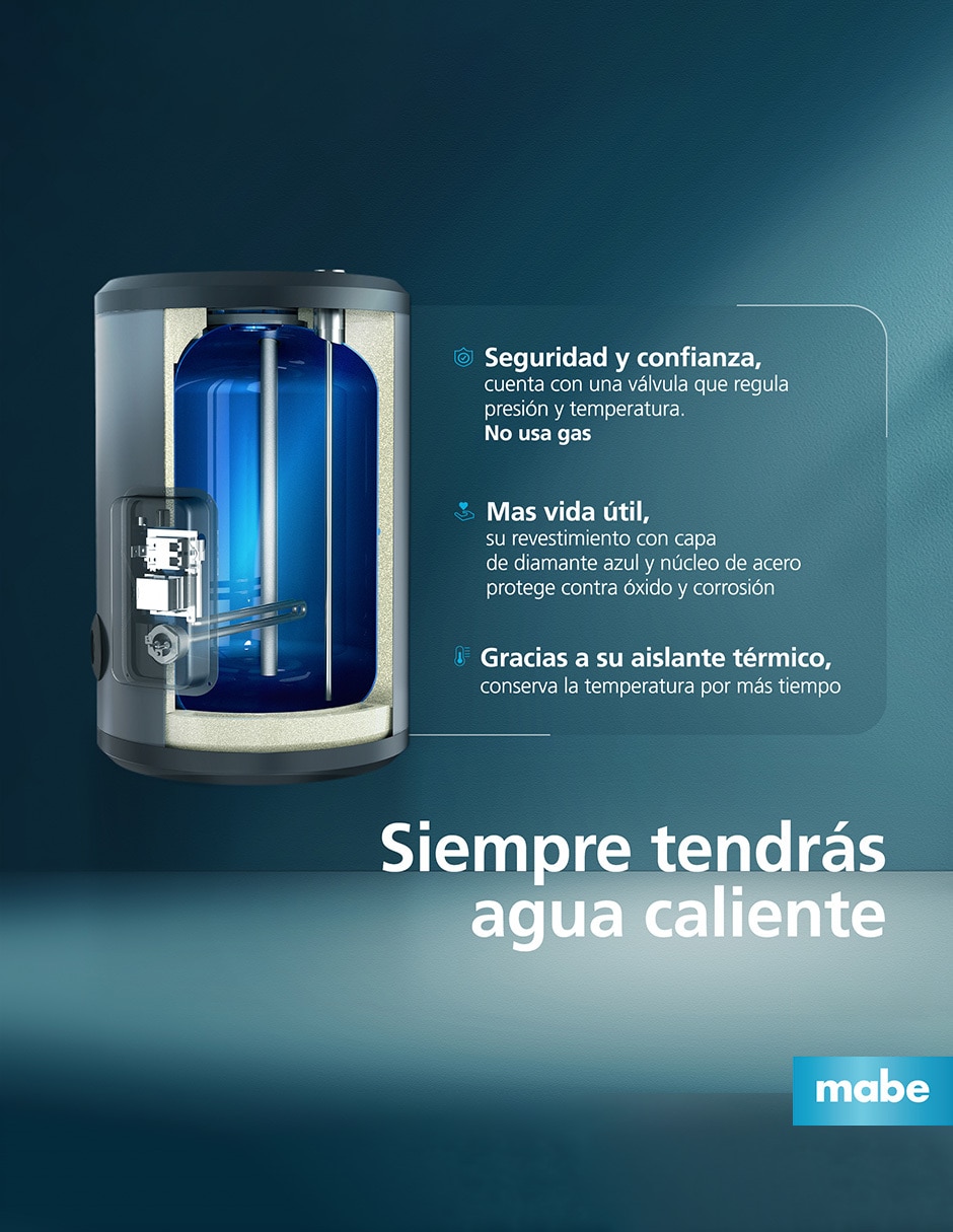 Calentador de depósito Mabe CDM40MPESD 40 L eléctrico