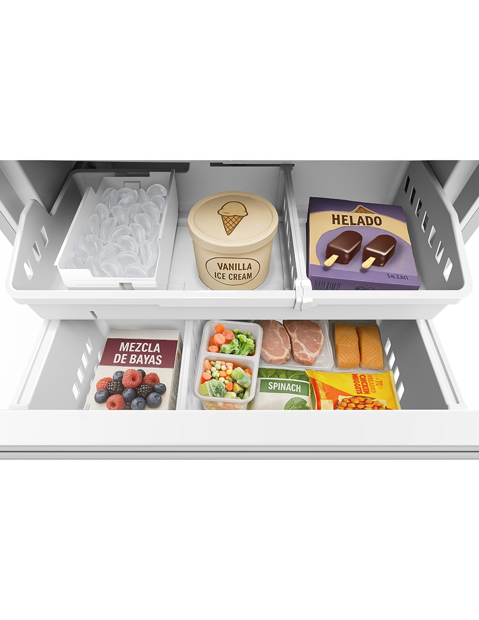 Refrigerador french door GE Profile 22 pies cúbicos tecnología no frost PWN22JYWCFS
