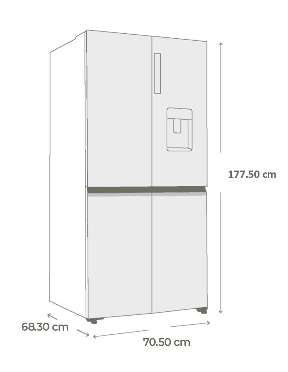 Refrigerador bottom mount 18 pies cúbicos inverter y no frost y fábrica de hielo HTM507JMLSS0 11