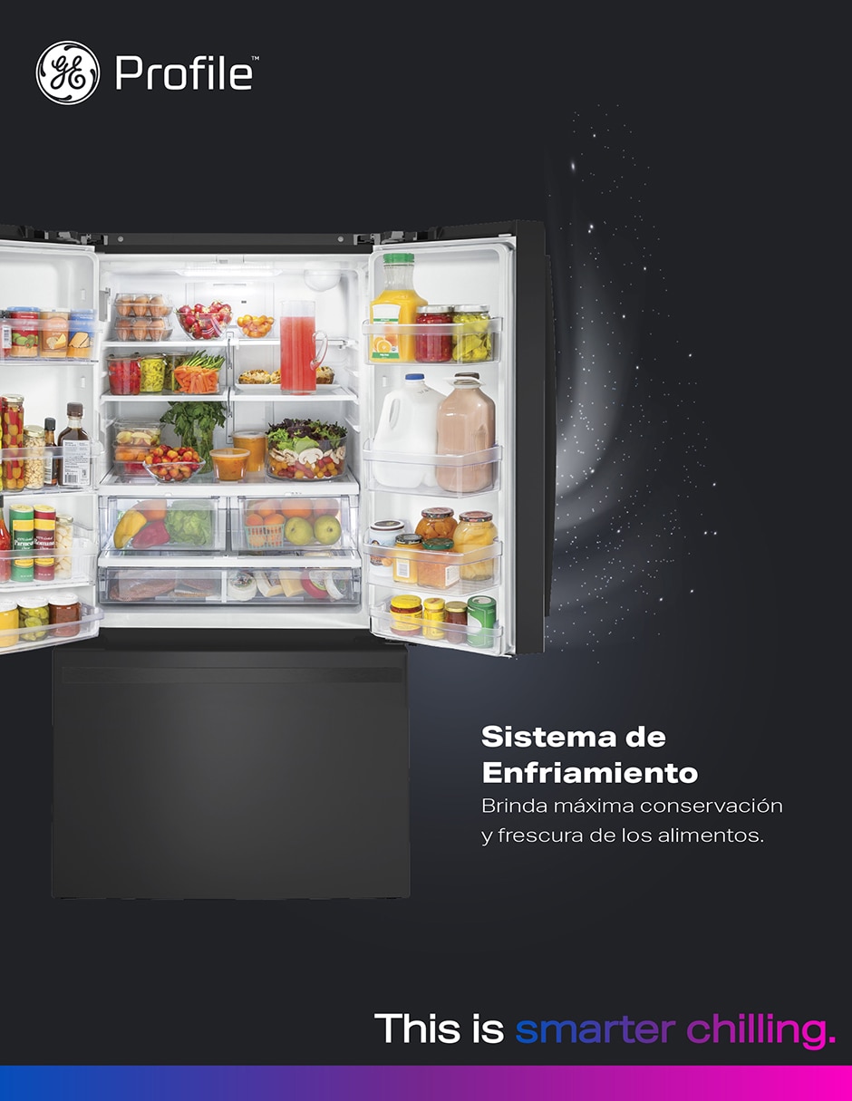 Refrigerador french door Ge Profile 21 pies cúbicos tecnología no frost PYN21JEWCDS