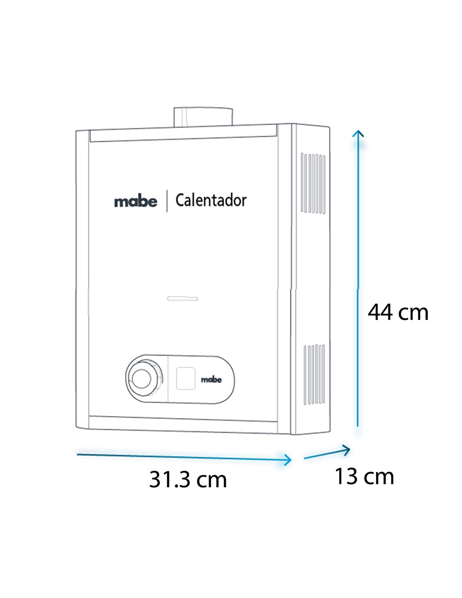 Calentador instantáneo Mabe CIM063SNA 6 l gas natural