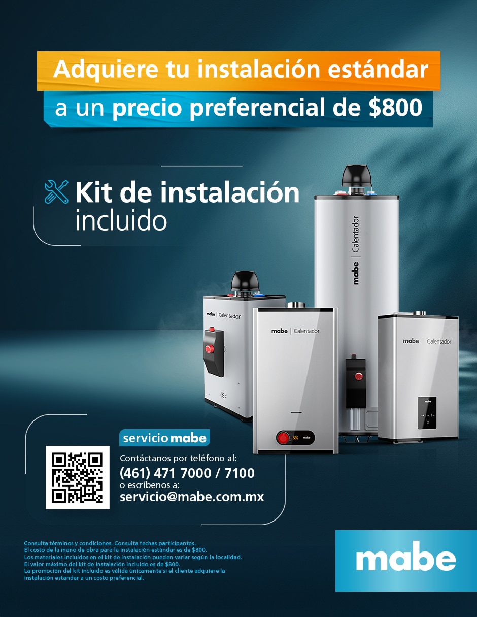 Calentador instantáneo Mabe CIM063SNA 6 l gas natural