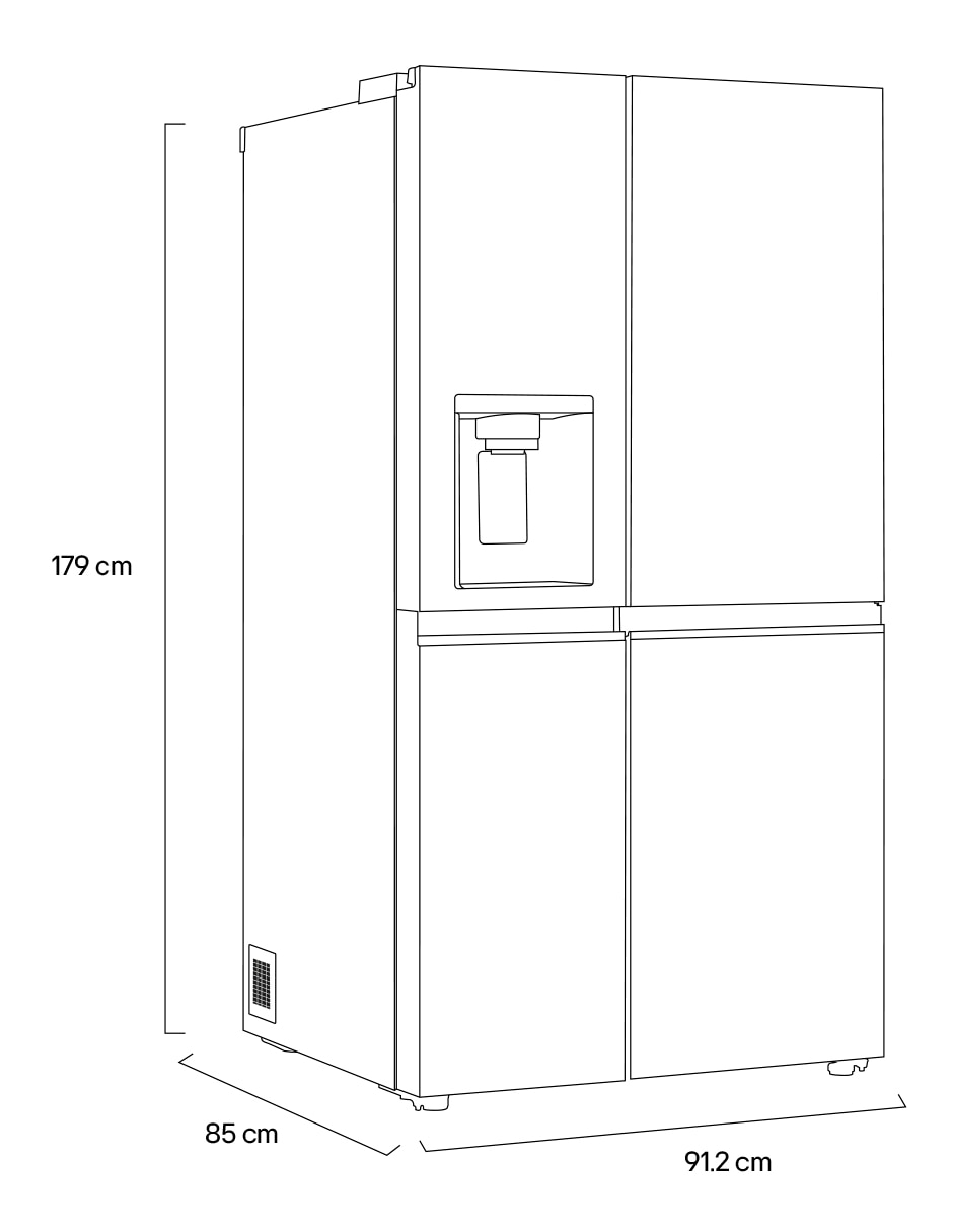 Refrigerador dúplex LG 27 pies cúbicos inverter y no frost y fábrica de hielo VS28LNP