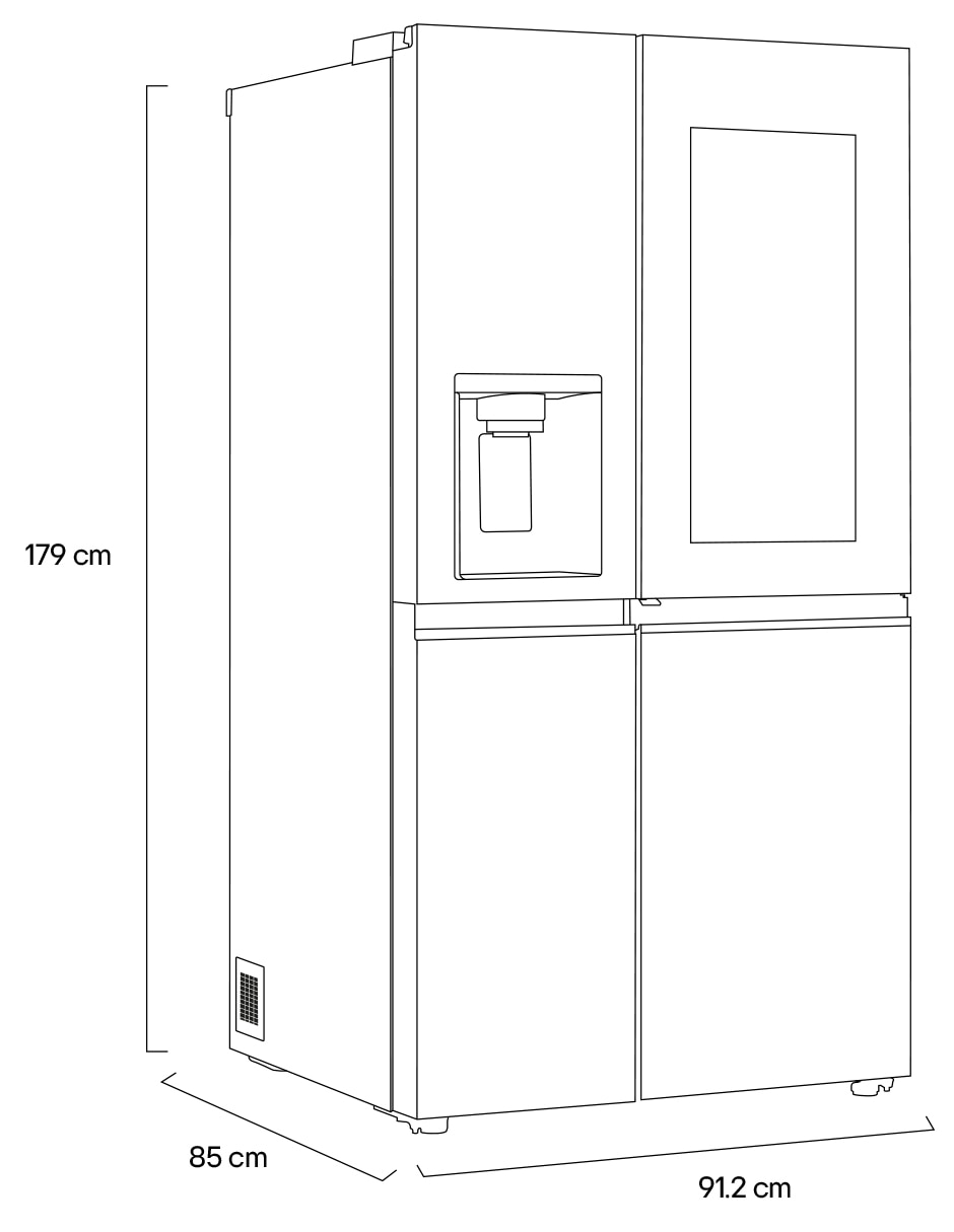 Refrigerador dúplex LG 27 pies cúbicos inverter y fábrica de hielo VS28XCT