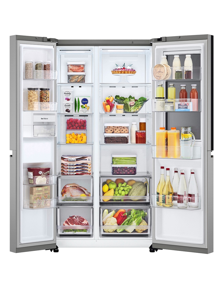Refrigerador dúplex LG 23 pies cúbicos inverter, no frost y fabrica de hielo VS23QDP