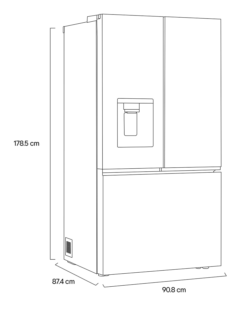 Refrigerador french door 31 pies cúbicos inverter y no frost y fábrica de hielo Gm90Lip 10