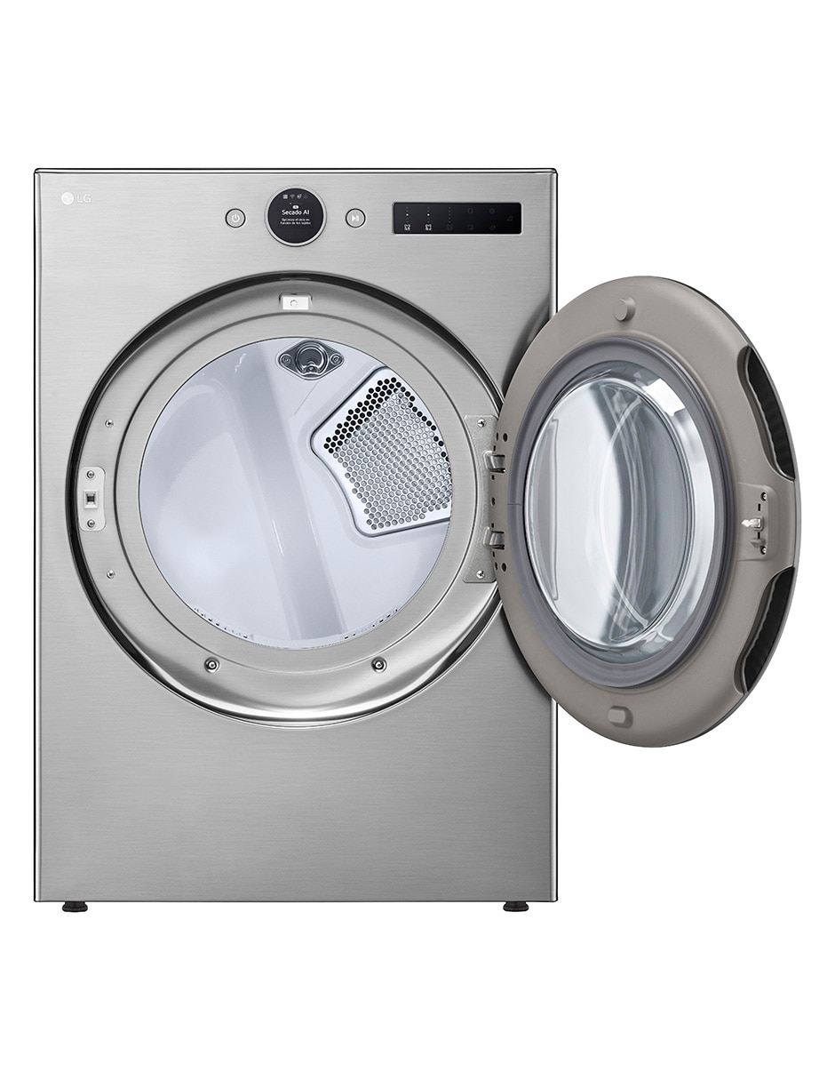 Secadora de gas natural LG de 22 kg con 23 ciclos DF22VFXS6B