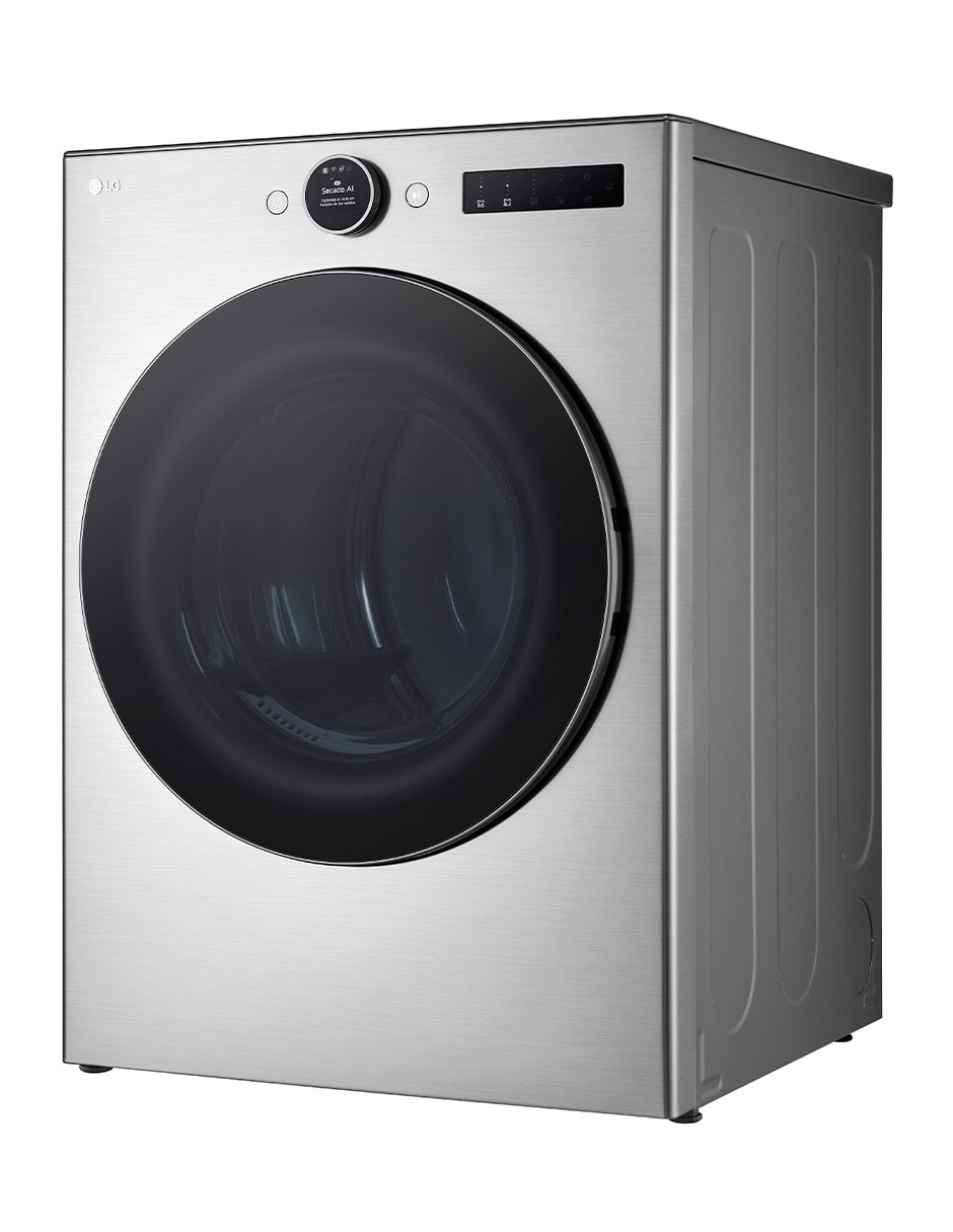 Secadora de gas natural LG de 22 kg con 23 ciclos DF22VFXS6B