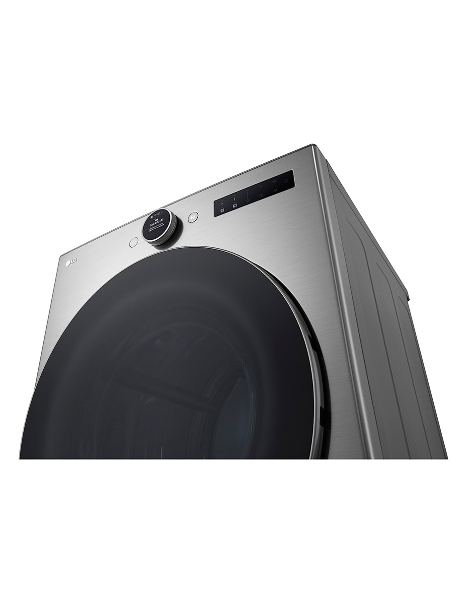Secadora de gas natural LG de 22 kg con 23 ciclos DF22VFXS6B