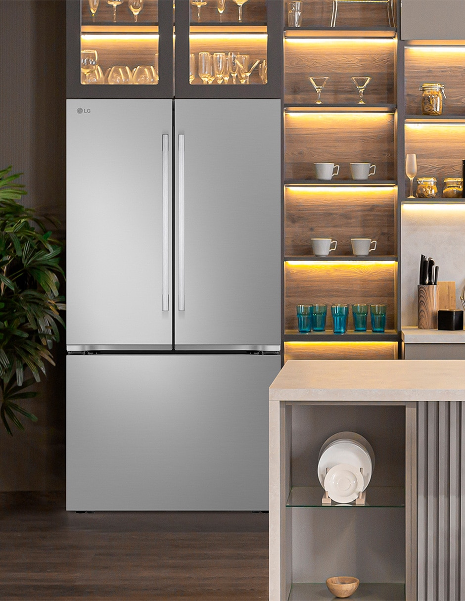 Refrigerador french door 32 pies cúbicos no frost fábrica de hielo automática GM90HIP 10