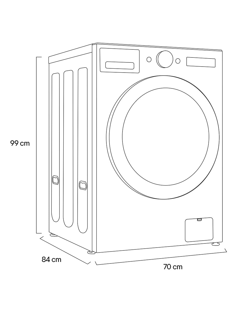 Lavasecadora LG eléctrica 25 kg 15 kg WH25BFXS6B