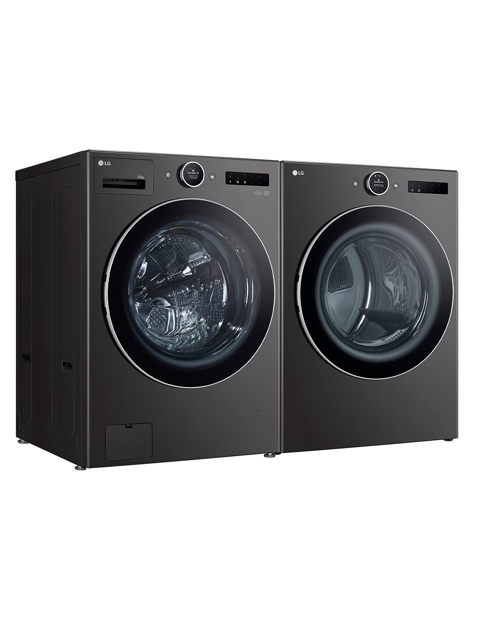 Combo lavadora + secadora de gas 25 kg wm25bfxs.df22bfxs6b 2
