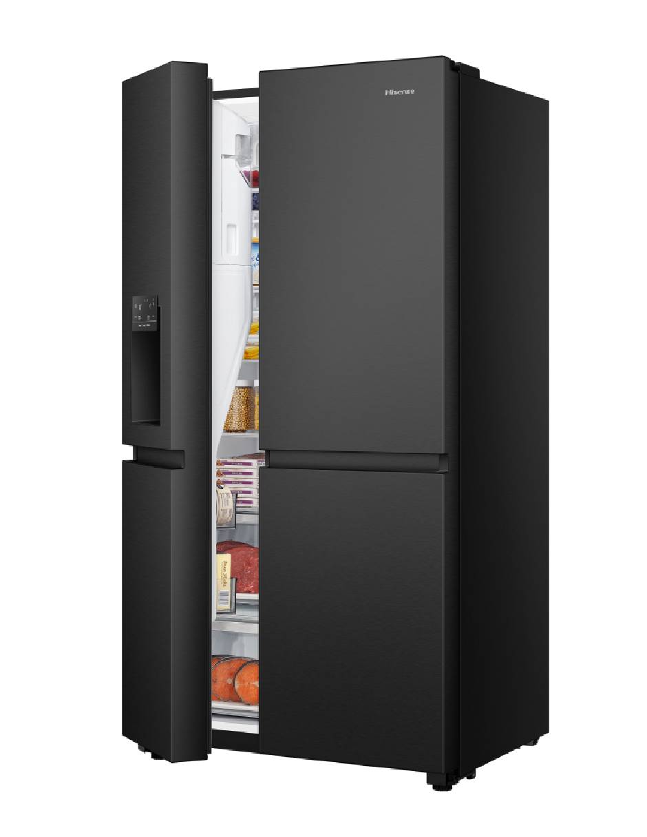 Refrigerador dúplex Hisense 22 pies cúbicos inverter y no frost y fábrica de hielo RS22N6IBX