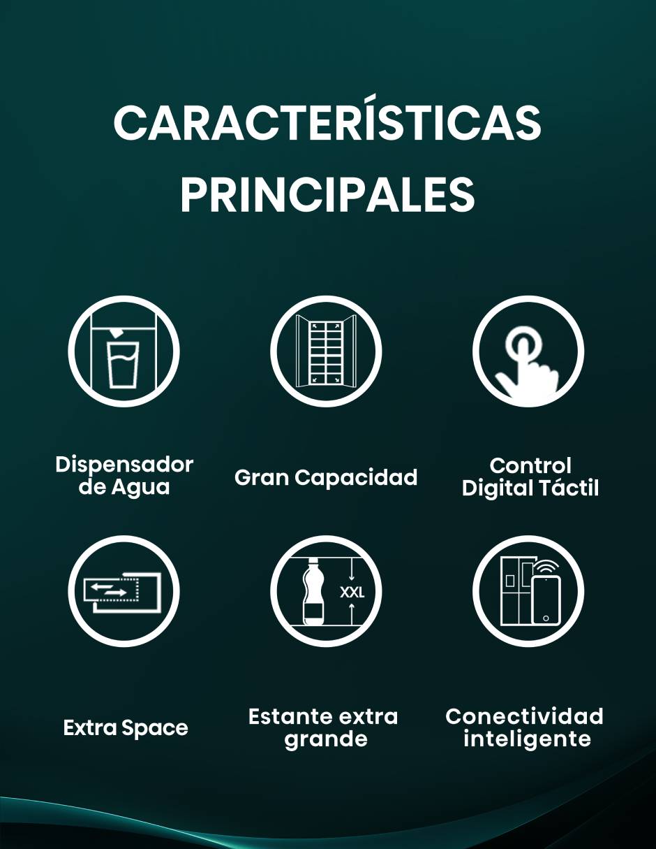 Refrigerador dúplex Hisense 22 pies cúbicos inverter y no frost y fábrica de hielo RS22N6IBX