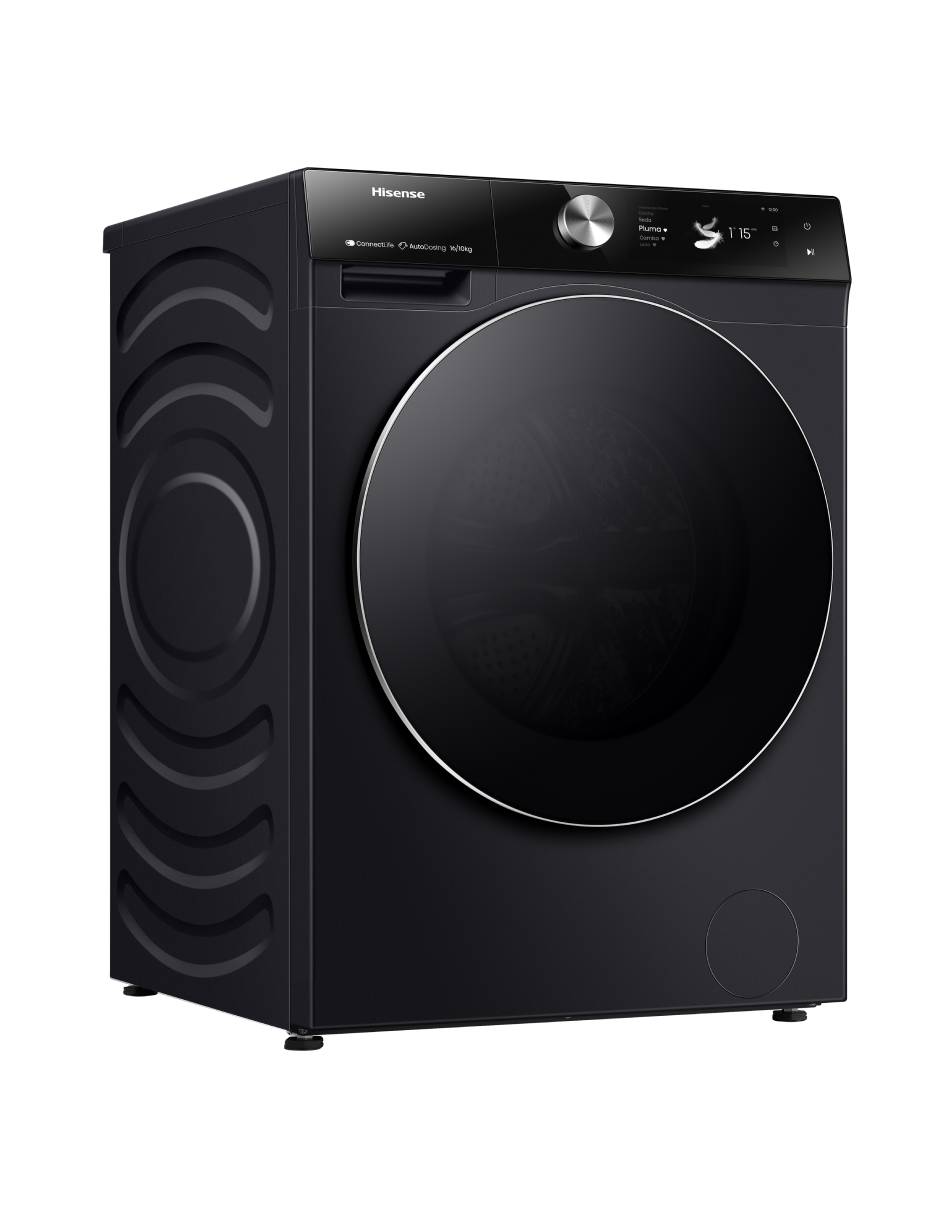 Lavasecadora Hisense eléctrica 16 kg 10 kg WD7S1647BB