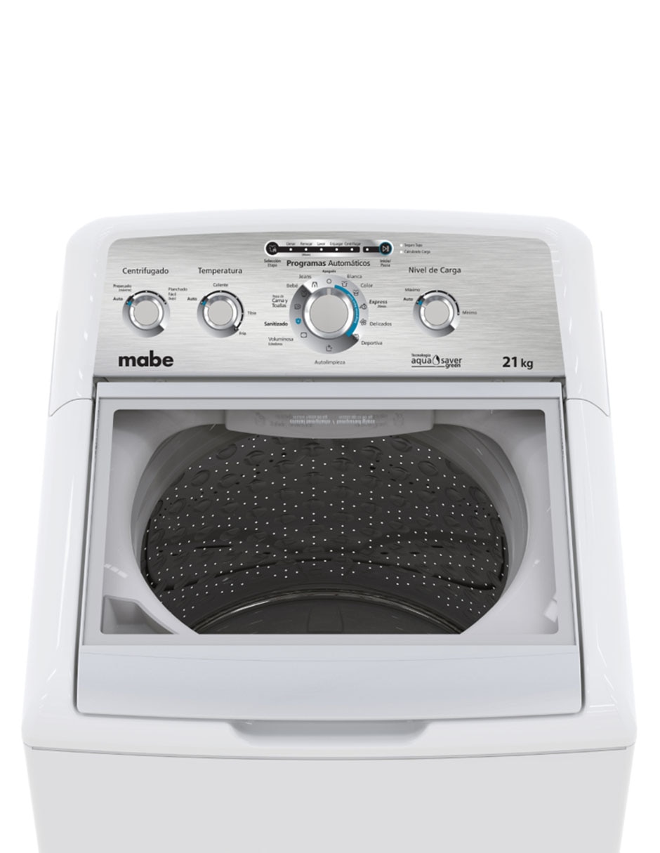 Lavadora Mabe 21 kg automática carga superior LMA71214VBAB0