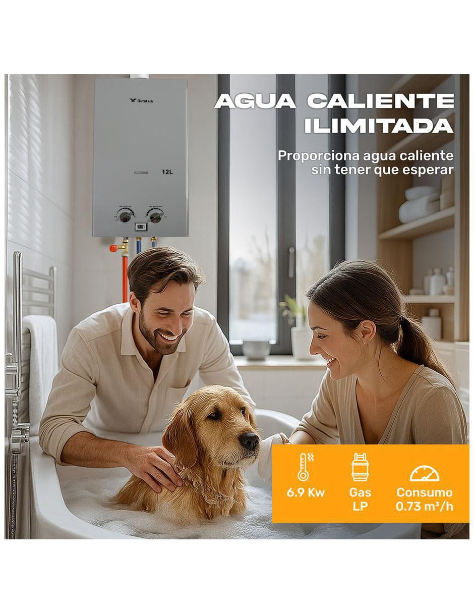 Calentador instantáneo MKZ-CALEN12LPGRI 12 L gas LP 4