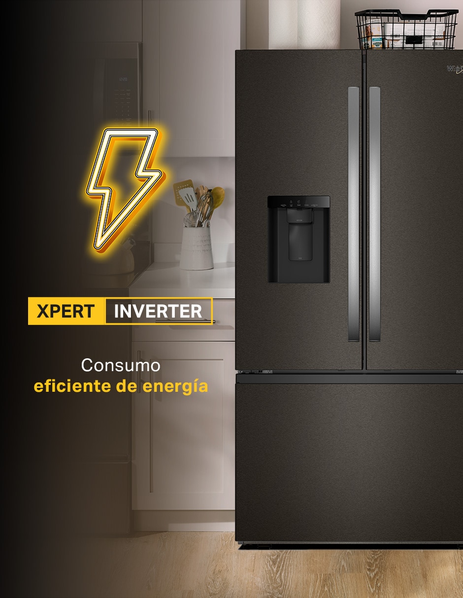 Refrigerador French door 30 pies cúbicos Tecnología Inverter y fábrica de hielos WRFF3536SV 12
