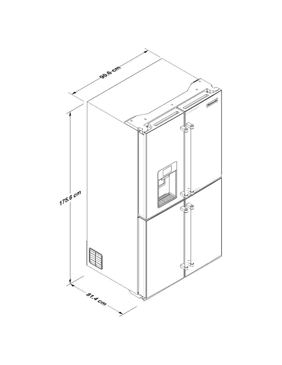 Refrigerador french door 19 pies cúbicos dual cooling y fábrica de hielo KRQC736RPS 6