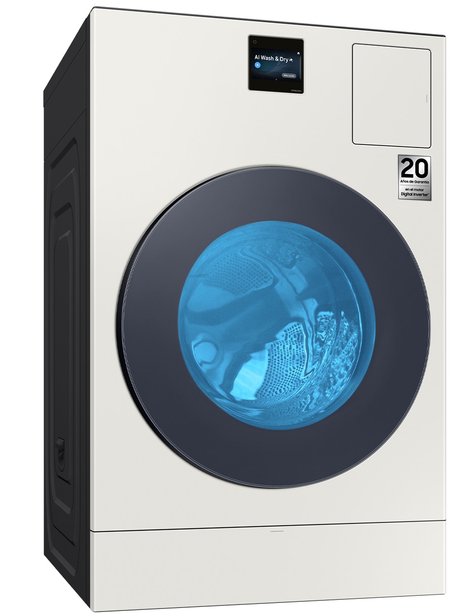 Combo Lavasecadora +Horno de microondas Samsung eléctrica 26 kg 15 kg F-WD26FBMS32AX