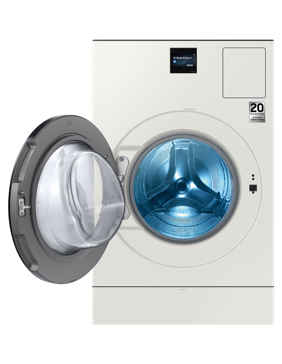 Combo Lavasecadora +Horno de microondas Samsung eléctrica 26 kg 15 kg F-WD26FBMS32AX