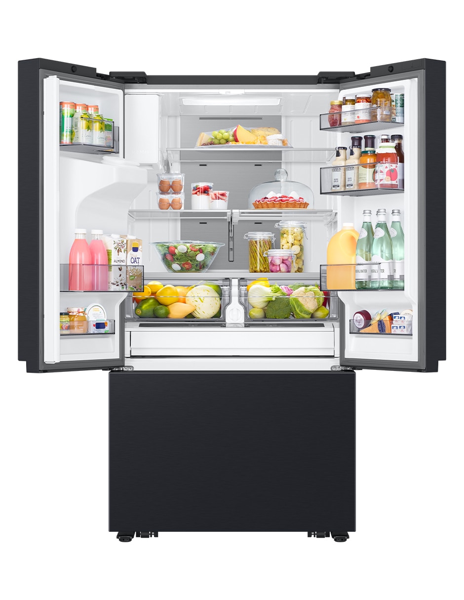 Combo Refrigerador French door Samsung 31 pies cúbicos tecnología inverter y fábrica de hielos F-RF32CG59MS32 + Microondas 3